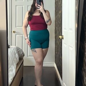 Under Armour turquoise shorts, XL, high-waisted sporty shorts